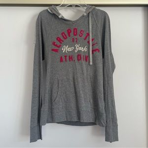 Grey & Pink Aeropostale Hoodie
